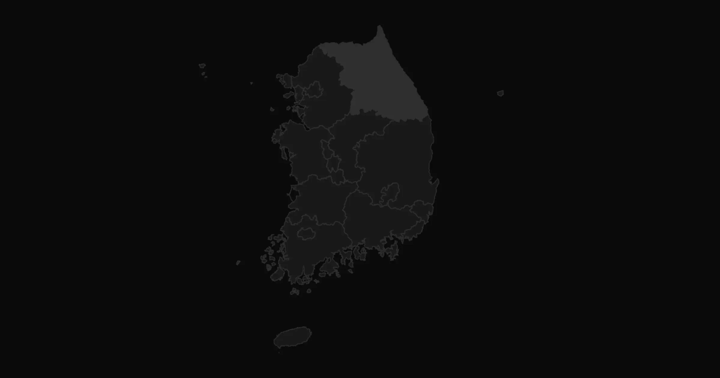 South Korea D3 Map